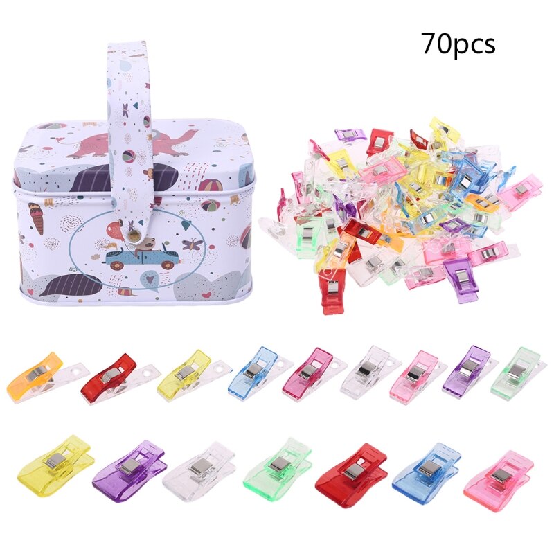 Juego de Clips multiusos para Patchwork, costura, Quilting, ceñido, manualidades, 100 unidades: 4 70pcs