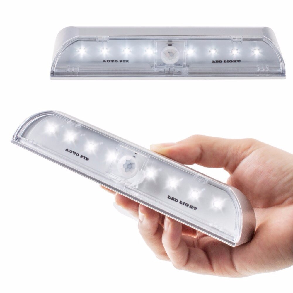 Lightinbox kabinet lys lampe pir auto nøglehul led sensor super hvid detektor trådløs lys lampe