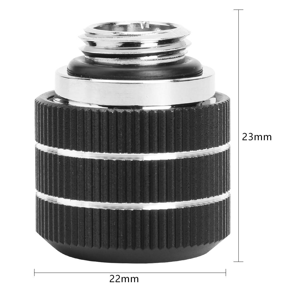 1pcs PC Water Cooling Hard Tubing Fitting G1/4 to 14mm Quick Twist Hard Tube Connector Computer Water Cooler System Accessories