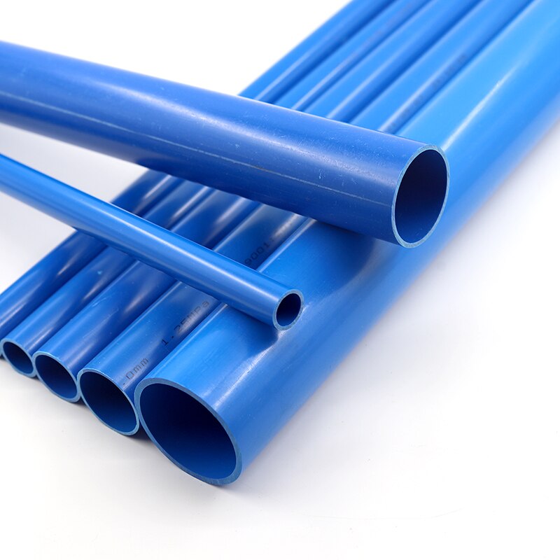 O.D 16 ~ 110mm Blau PVC Rohr 50cm länge Aquarium Aquarium Bewässerung Liefern Garten Bewässerung Armaturen Pflanzen rahmen Wasser Rohr
