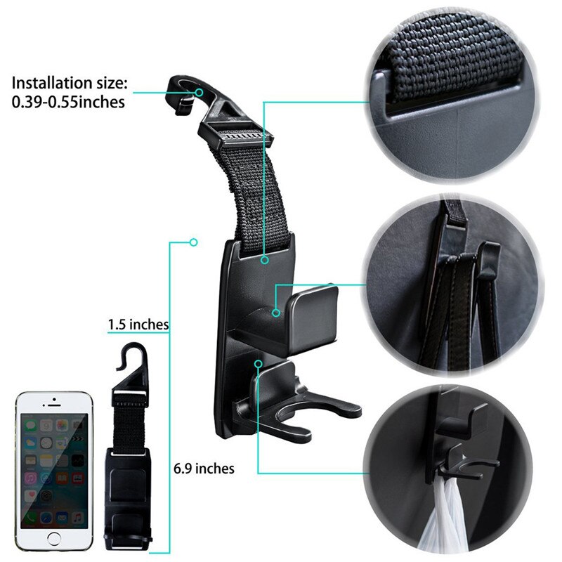 OUNONA - 150 Ganci Di Fissaggio Per Coprisedili Auto - Accessori Interni Universali