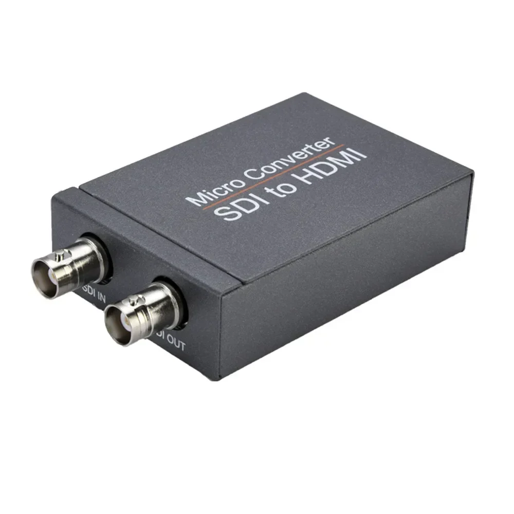 Adaptateur d'affichage de convertisseur vidéo HD 3G SDI vers HDMI/HDMI vers SDI avec détection automatique du Format Audio en boucle pour moniteur de caméra vers TV