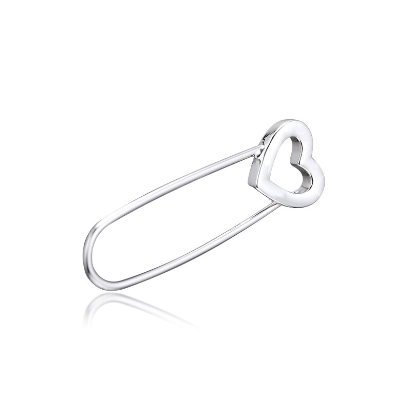 100% 925 Sterling Silver Jewelry Signaure Me Safety Pin Brooch