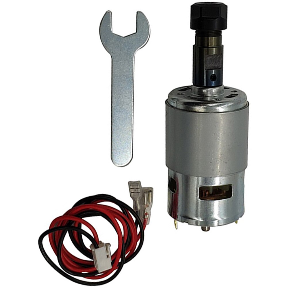 DC 24V Spindle Motor With ER11 Extension Rod Wood Metal Carving Engraving Machine 200W 3.175mm Collets For CNC