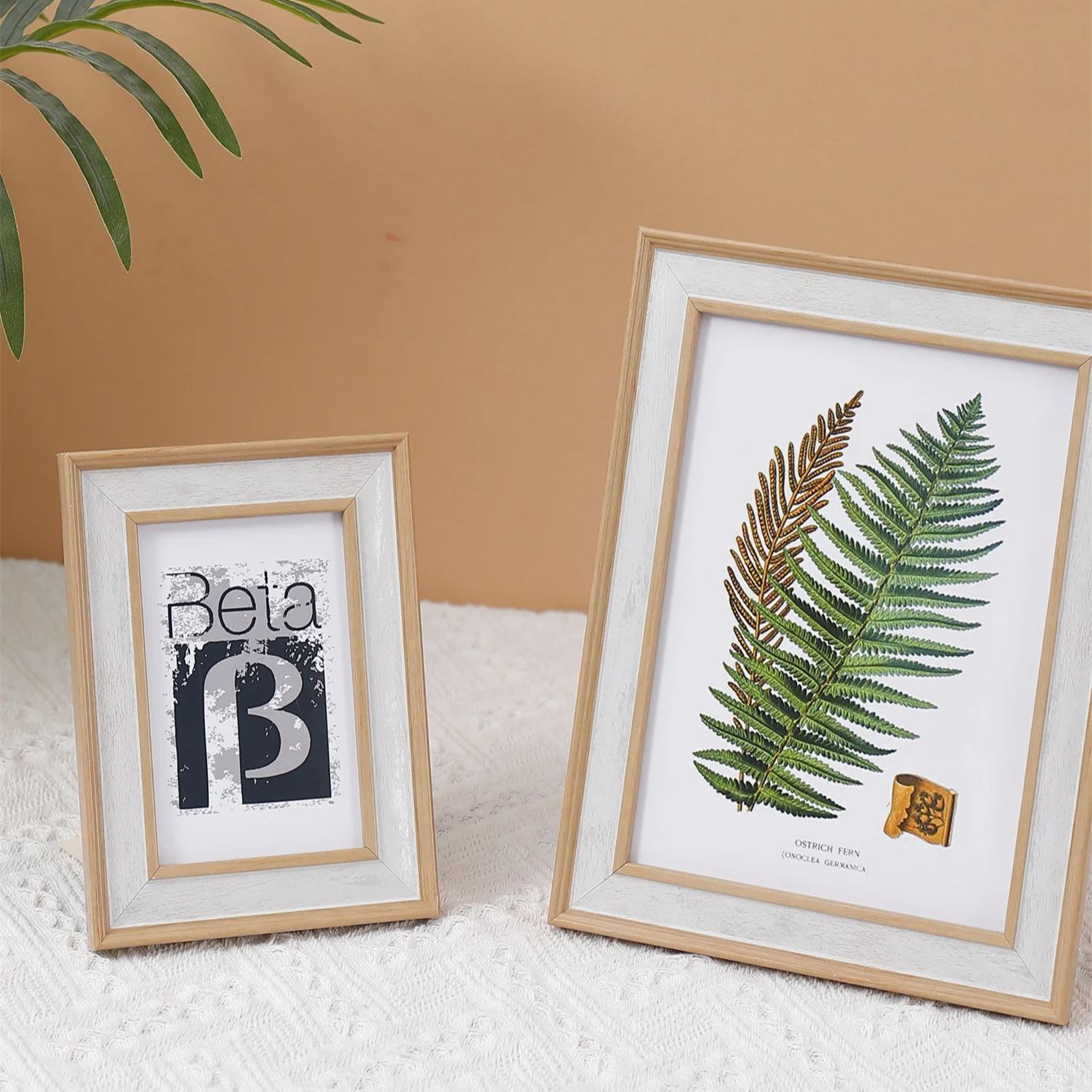 Marcos de fotos de madera Natural, marco de fotos clásico para colgar en la pared con cuadros de plexiglás, decoración de fotos