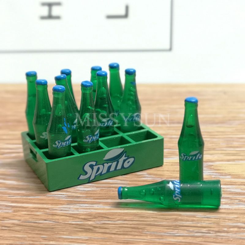 12 pcs/dozijn Mini Soda Model Poppenhuis Miniatuur Drinken Play food Poppenhuis Keuken voor blyth, Barbies, BJD, 1/6 Pop Speelgoed: Soda drink