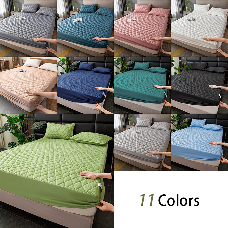 150/180/200/220 Thickened Waterproof Mattress Cover Bed Fitted Sheet Mattress Protector Cover (No Pillowcase) Home Textiles