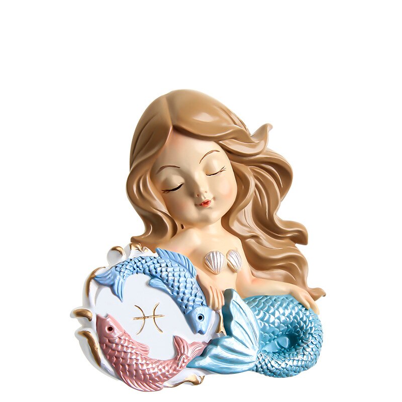 Resin Switch Stickers Cartoon Socket Decor Home Decoration Accessories Wall Stickers Fairy Tale 3d Stereo Stickers: pisces