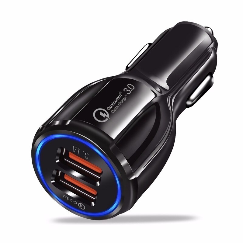 Uniwersalny podwójny szybkie usb 3.0 ładowarka samochodowa adapter samochodowy ładowarki telefonu