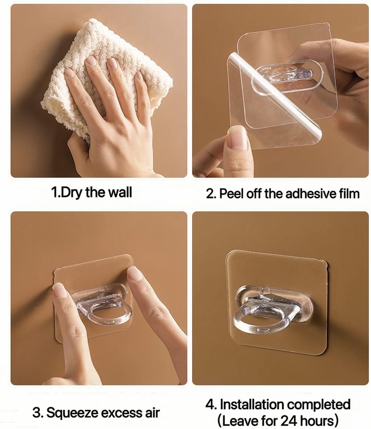 Ganchos adhesivos para botellas con pulverizador, anillo colgante montado en la pared para soporte de barra de cortina, accesorios de almacenamiento de cocina de alta resistencia, 3/10 Uds.