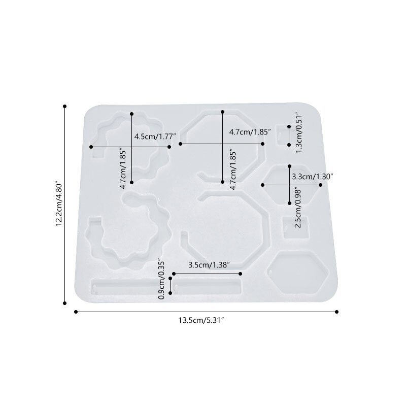 DIY UV Resin Epoxy Earring Pendant Resin Molds Silicone Mold Dried Flower Jewelry Making Casting Moulds Jewelry Tool