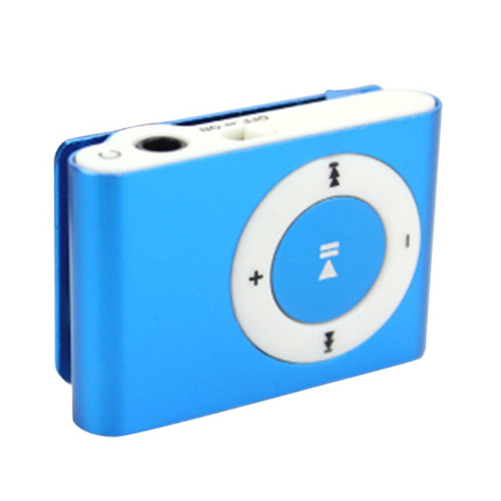 Mini reproductor de MP3 con Clip de Metal, reproductor de música Digital deportivo, compatible con tarjeta TF, reproductor de MP3, USB 2,0, con conector para auriculares de 3,5mm