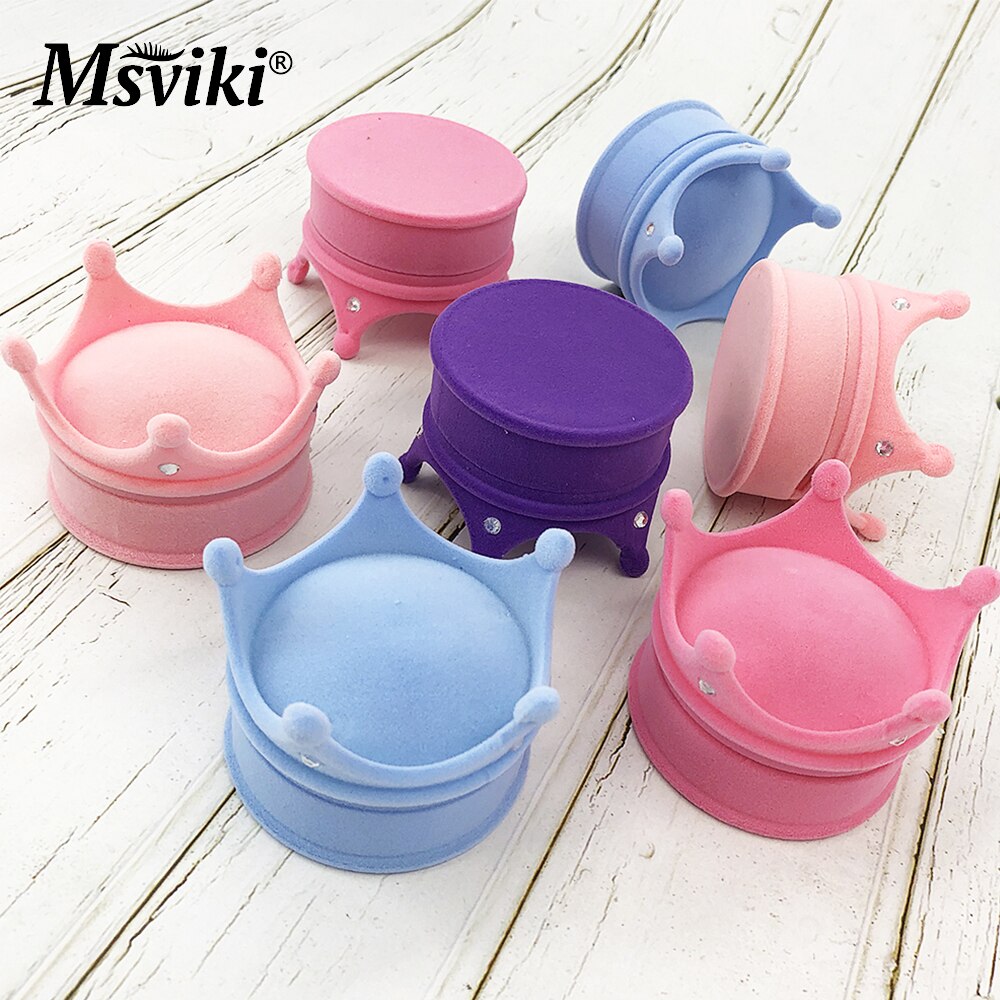 Mink Eyelashes Packaging Boxes Luxury 5D Mink Lashes Crown Case Beauty 3D False Eyelash Extension Box Vendors Makeup