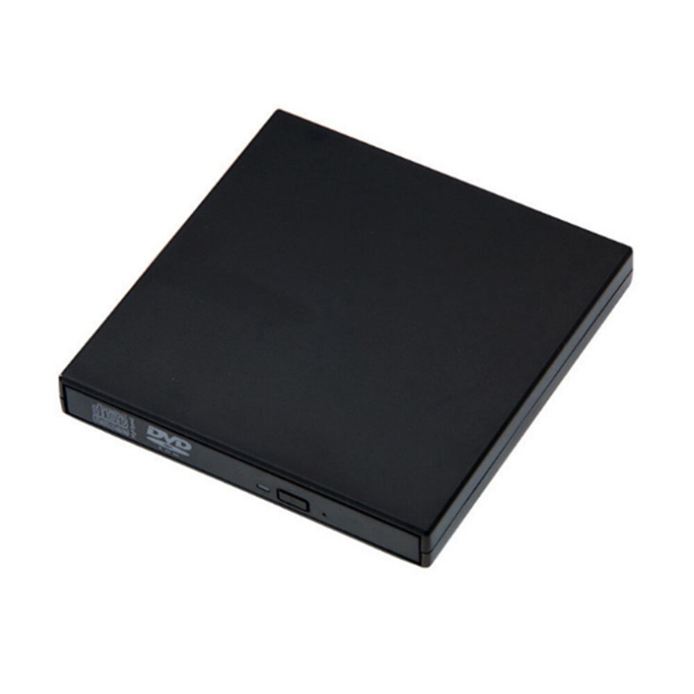 Unidad óptica de disco externo, reproductor grabador de CD/DVD-RW, portátil, USB: Negro