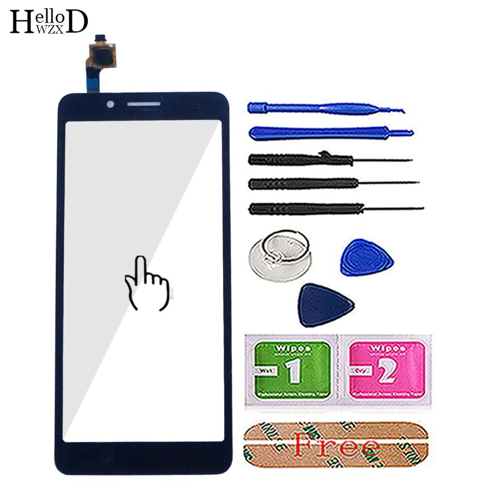 Cellulare tocco schermo per Alcatel 1C 2019 5003D tocco schermo Digitizer Lente del Pannello Anteriore del Sensore di Vetro Strumenti di 3M Colla salviette