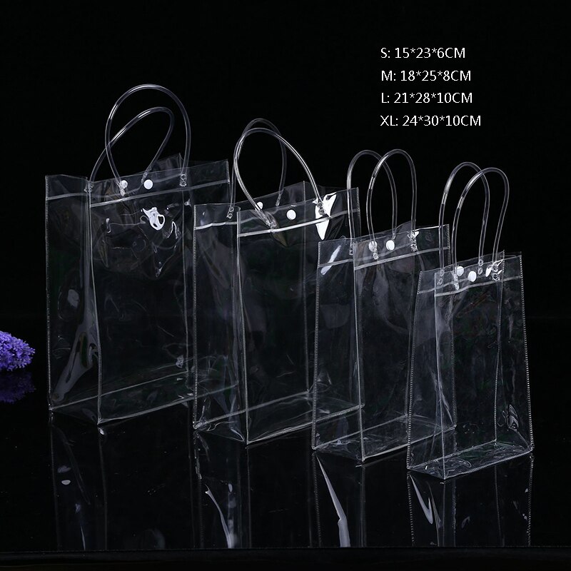 ETya Transparent femmes sac à main PVC voyage stockage sacs à provisions grande capacité clair sac de plage sacs à main cosmétiques fourre-tout: l