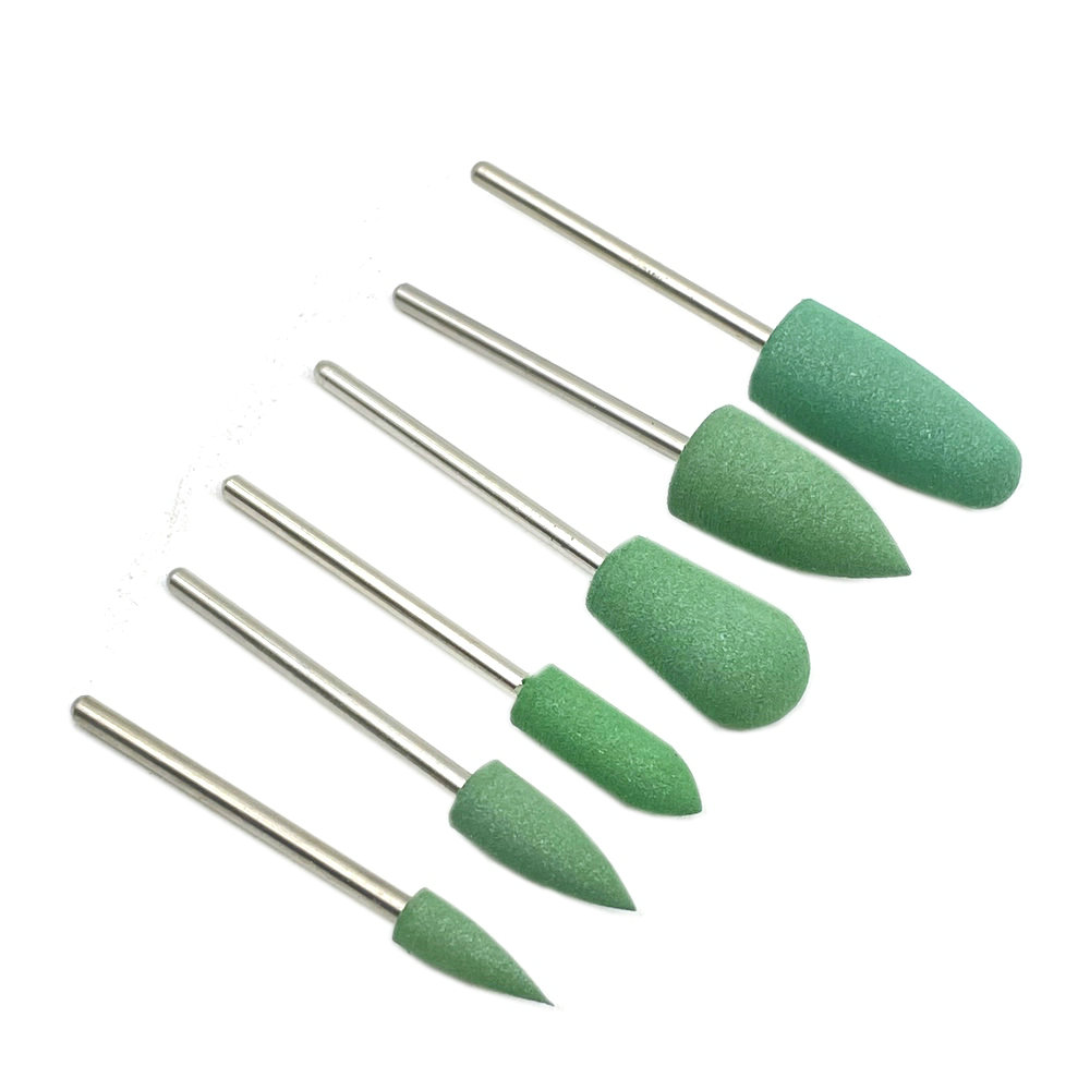 6 uds fresa para manicura diamante cerámica brocas para uñas fresas quitar juego de brocas para uñas Gel máquina herramientas eléctricas para manicura: Morado oscuro