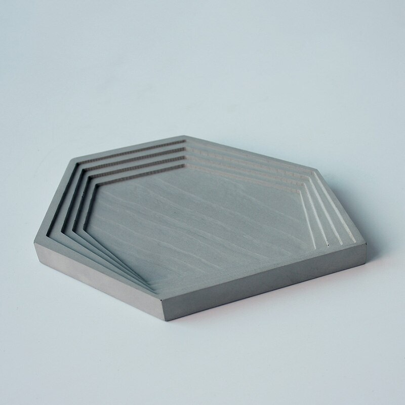 Bandeja de cemento con formas geométricas irregulares, moldes de silicona para almacenamiento de joyas y cemento, molde de bandeja de yeso para decoración del hogar