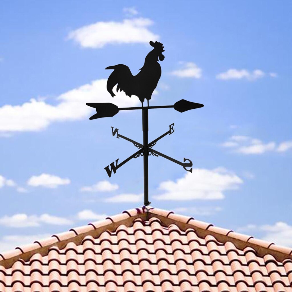 Weathervane Roof Mount Wind Direction Indicator Yard Cupolas Ornament