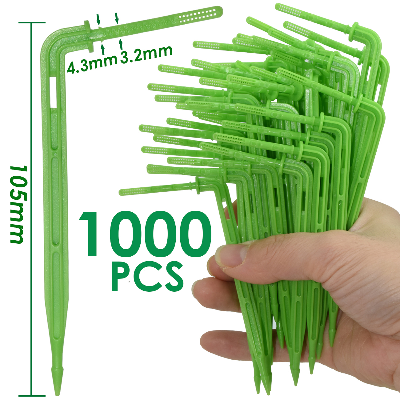 SPRYCLE 10-120M 3/5mm PVC Schlauch Micro Drip Bewässerung System w/ Puncher 1/8&#39;&#39; Garten schläuche Rohr Pfeil Tropf Pflanzen Gewächshaus: SPL11-275-1000PCS