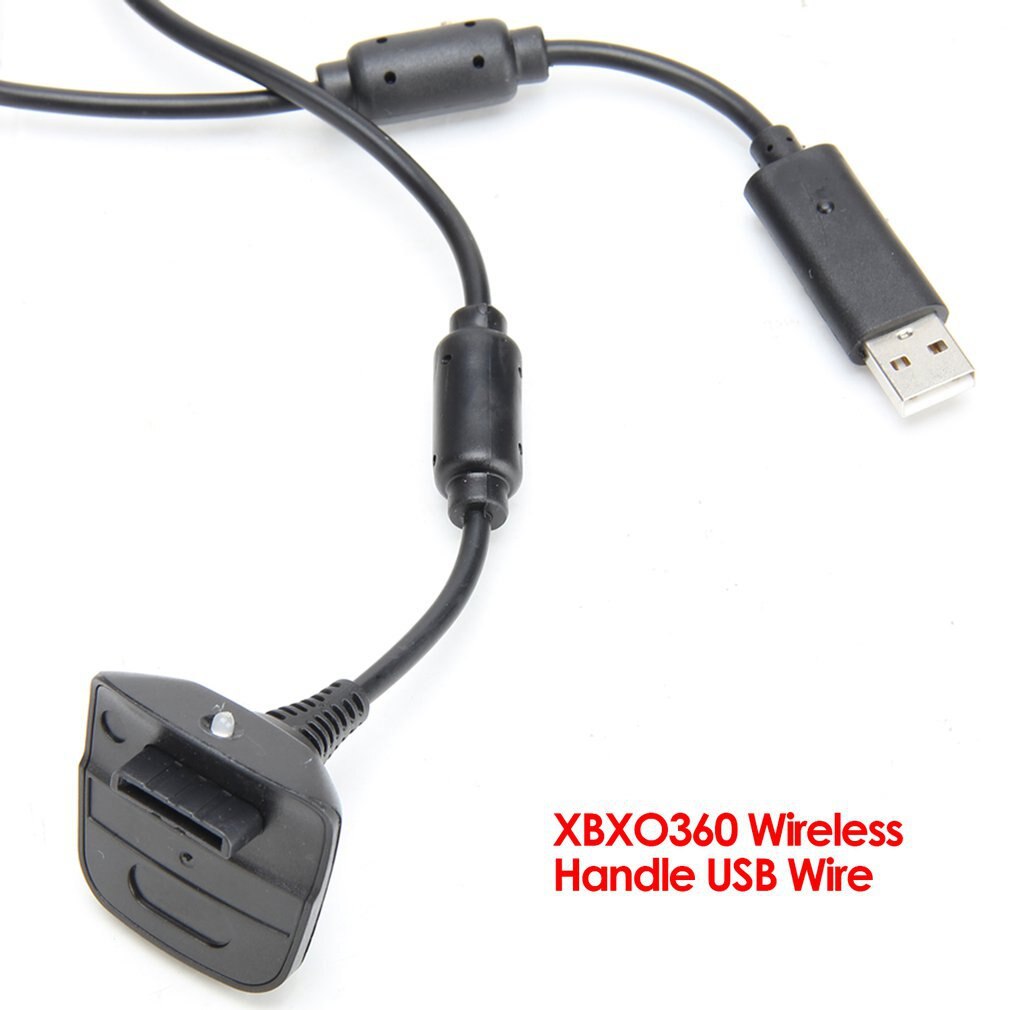 Usb laddare spela och ladda kabelkabel för xbox 360 trådlös handkontroll