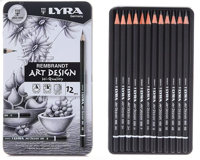 Lyra pennor skiss penna set rembrandt art 12 st tyskland