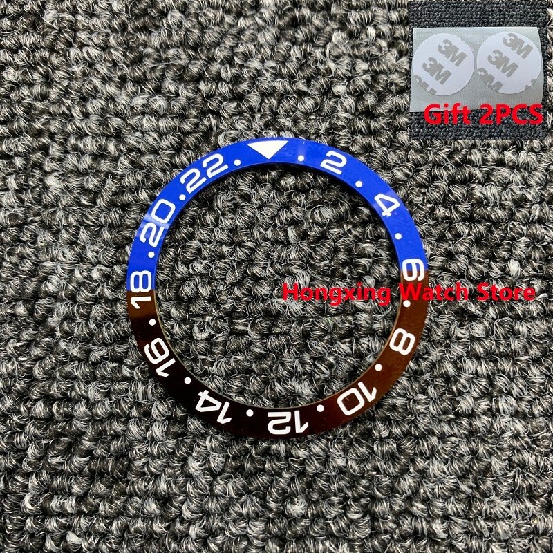 38mm Uhr Ring Keramik Lünette Einsatz Ring für GMT Uhr 40mm Gehäbenutzen Uhr Zubehör Innen durchmesser 30,8mm 2 stücke Band): 11 Keramik