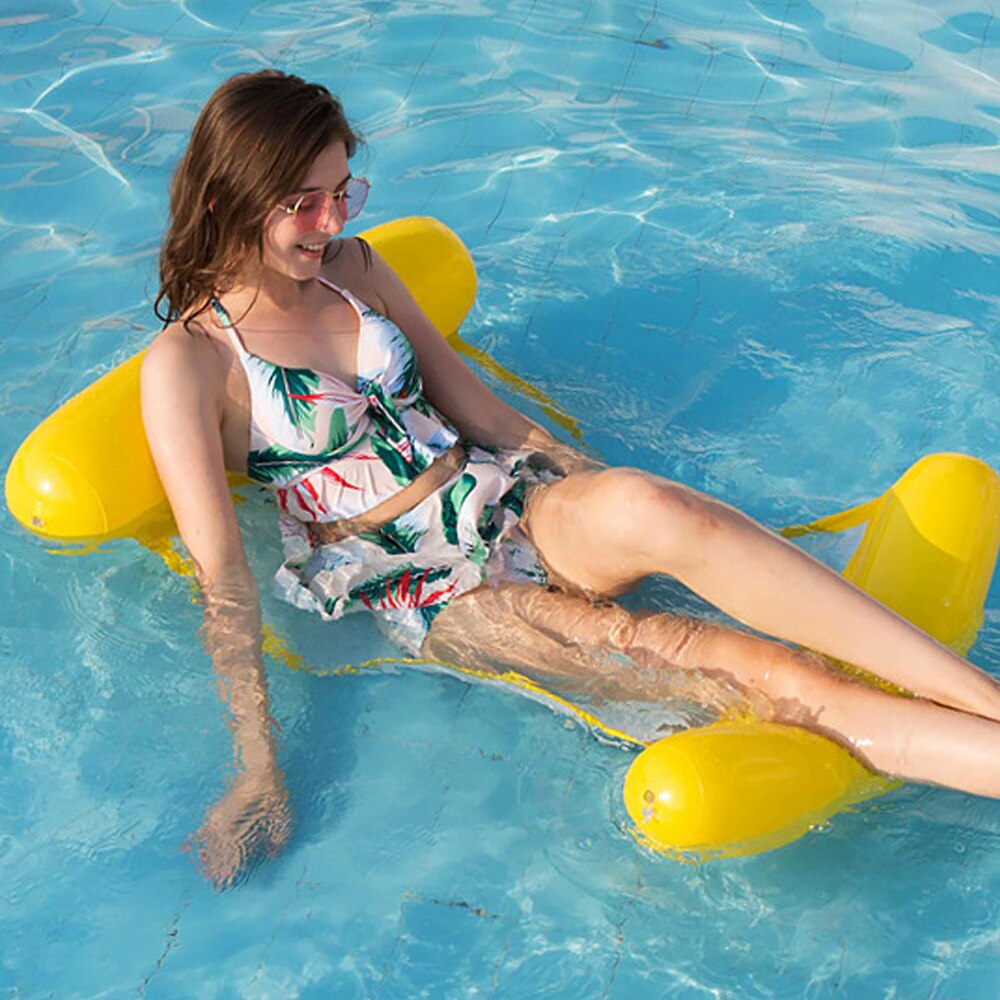 Adult inflatable floating pool floating swimming ring lazy water lounge chair floating bed swimming ring