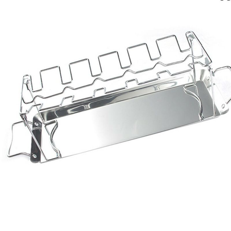 14 Slots BBQ Holder Duck Chicken Leg Wing Grill Co... – Grandado