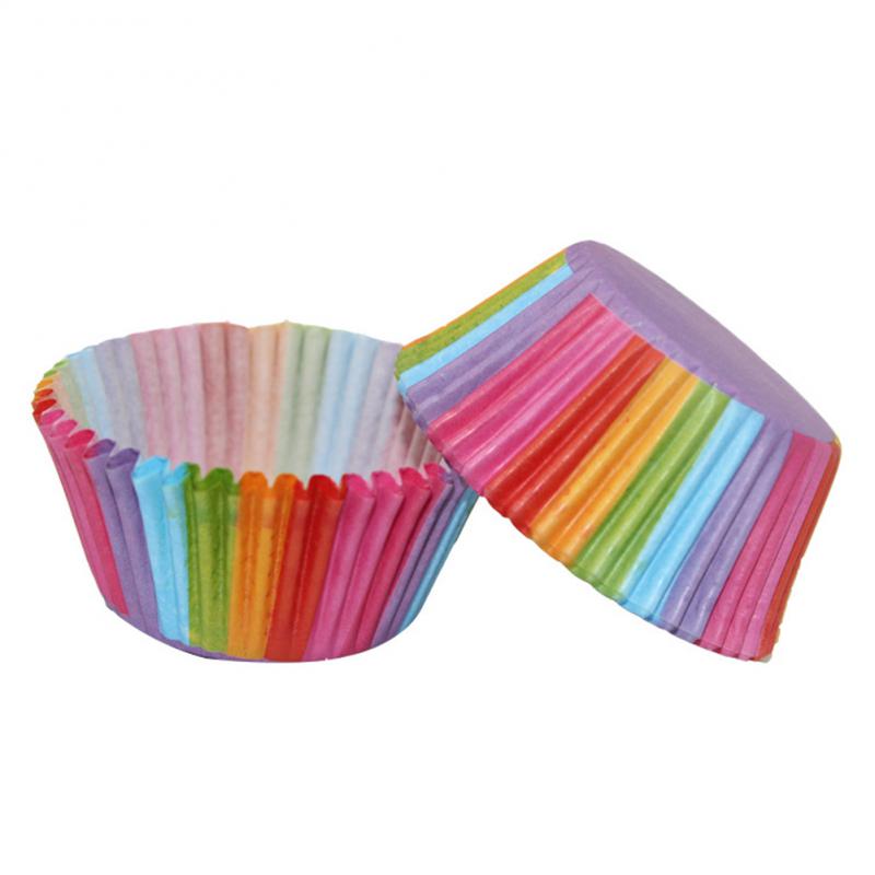 100Pcs Muffin Cupcake Paper Cupcake Liner Muffin Box Case Baking Tray Cake Decorating Birthday Party Tools Home Kitchen Supplies
