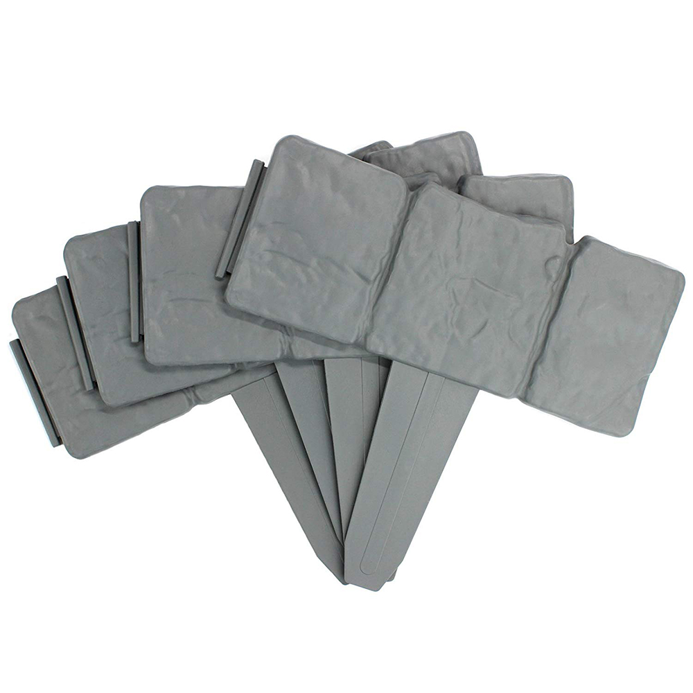 Valla de 5 metros para jardín, borde de adoquines, bordes plásticos para césped, decoraciones para bordes de plantas, borde de cama de flores, 20 Uds.