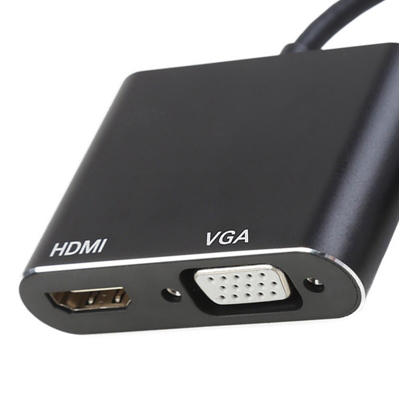 USB 3,0 zu HDMI VGA 1080P HD Konverter o Video 2 in 1 Hub (für Mac OS) Fenster 7/8/10 HDTV Projektor
