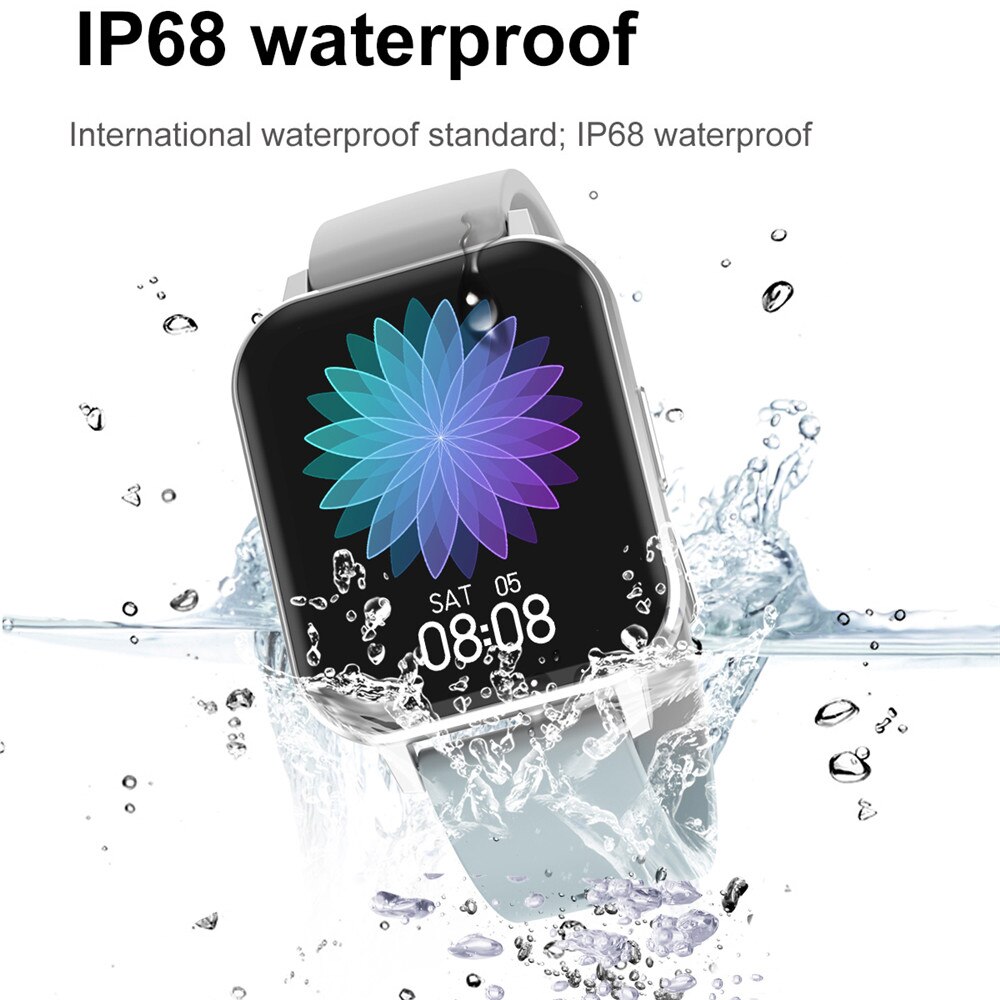 Ecg Slimme Horloge Mannen Hd Groot Scherm 24 Uur Hartslag Monitoring IP68 Waterdichte Vrouwen Smartwatch Voor Android ios