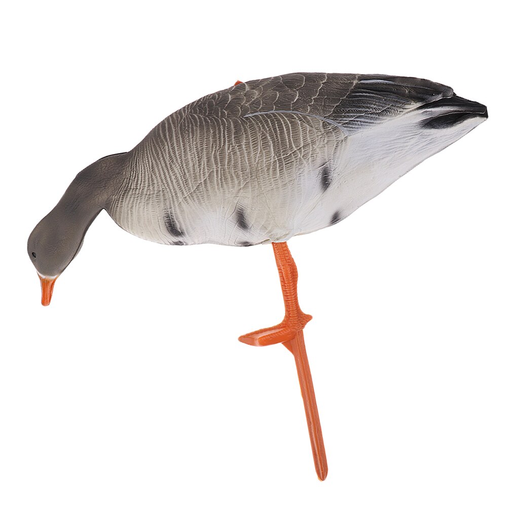Folding Lifelike Goose Hunting Decoy Full Body Lawn Garden Greenhand Gear: Eating Goose