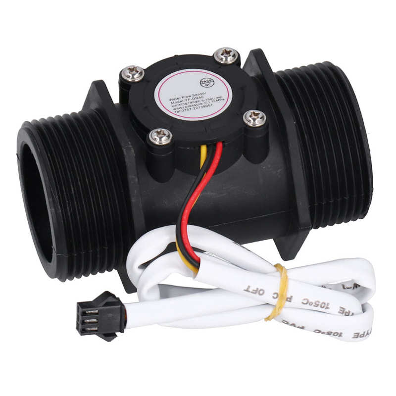 YF-DN40 Water Flow Sensor for Swimming Pool Hall Turbine Flowmeter G1.5in Hall Flow Sensor DC 3-24V