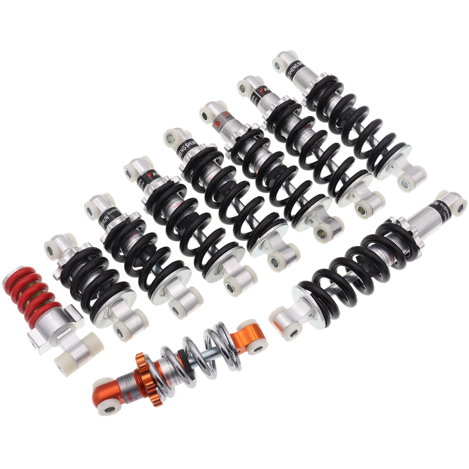100mm/125mm/150mm/160mm/170mm/180mm/190mm/200mm Hinten Suspension Stoßdämpfer für 47cc 49CC Mini Elektrische Rolle Tasche Fahrrad