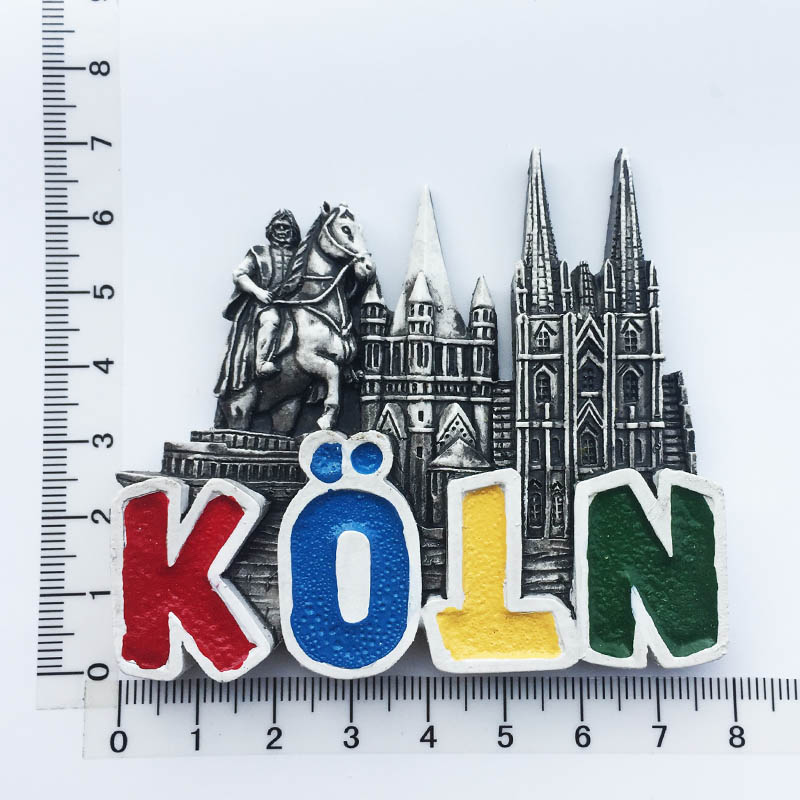 Autocollant magnétique de réfrigérateur allemand, tasse à bière européenne, allemagne, Heidelberg, stuttart, Souvenir de voyage, allemagne: Koln