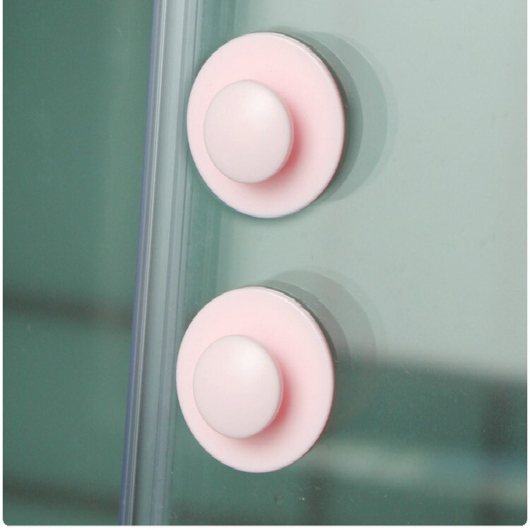 Schranktürgriffe - 3er Set - Selbstklebend - ABS Kunststoff - Möbel Schubladen Griffe: pink