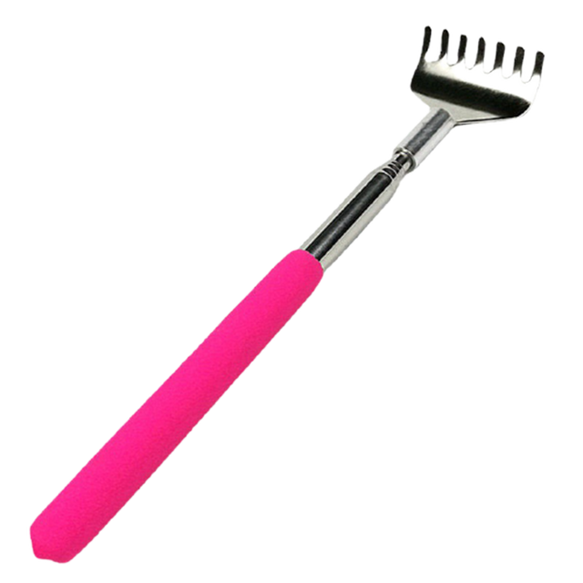 Gratte-dos télescopique, griffe de Massage extensible pour le dos, Massage relaxant, outil Anti-démangeaison: Pink