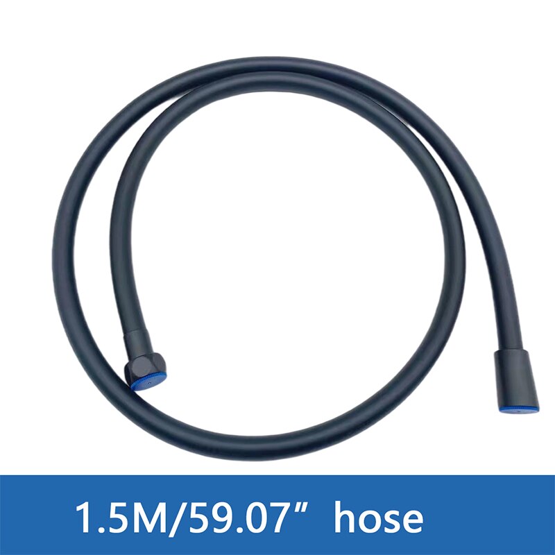 1.5M/2M Doucheslang Dikker Premium Roestvrij Staal Galvaniseren Handheld Douchekop Slang Voor Baden Reinigen Huisdier slang: 1.5M black-2