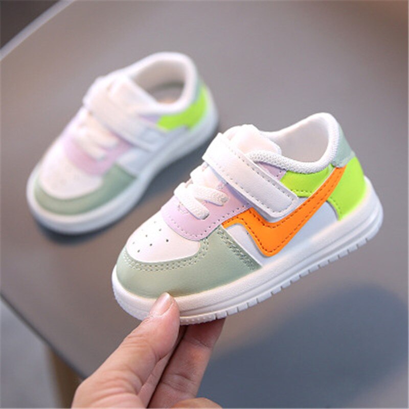 Zapatos de invierno para bebés y niños pequeños, calzado deportivo de cuero Artificial, zapatillas planas para niños, zapatos suaves informales para niños Cn (origen)