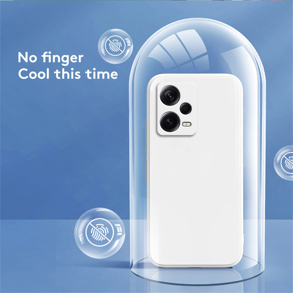 Funda cuadrada de silicona mate para Xiaomi Redmi Note 12 5G Note 12 Pro + Fundas suaves Redmi Note12 Pro Plus 5G Fundas básicas mate