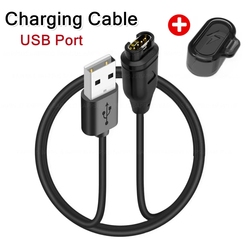 Type C USB Charger Line For Garmin Watch Instinct Venu 2 Fenix 8 7 6S Universal Dust Plug Portable Type-C Charging Cable Cord: WHITE