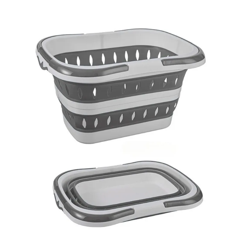 Opvouwbare wasmand Ellips Ovale badkuip - Draagbare waskuip Ruimtebesparende wascontainers Home Organizer Basket