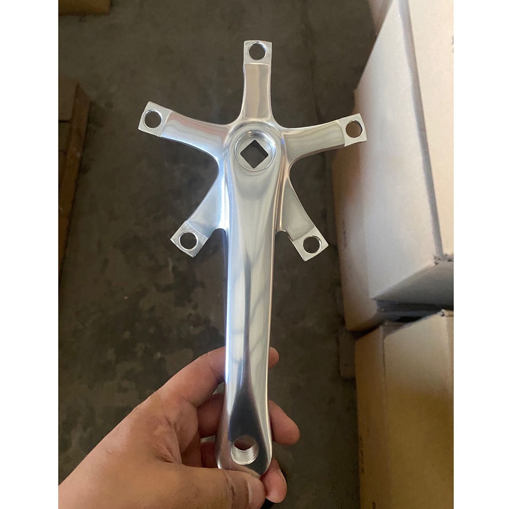 Aluminum Alloy Bike Crank Arm Set Mountain Bicycle Road Bike Crankset 165mm BCD 130 Bicycle Replacement Accessories