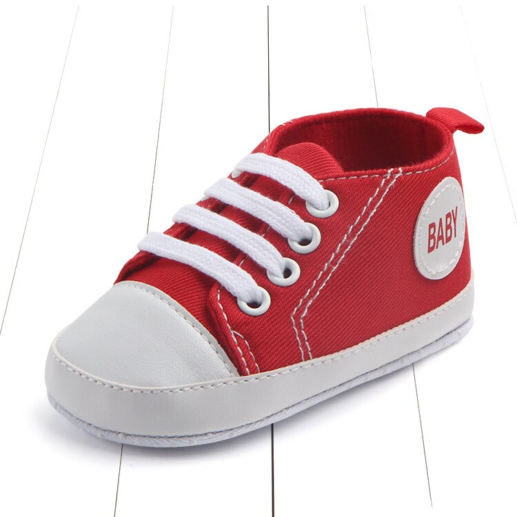 Primavera e outono 0-1 ano de idade sapatos de lona do bebê menino sapatos para homens tênis de bebê menina com sola tênis para bebês meninos: F / 11