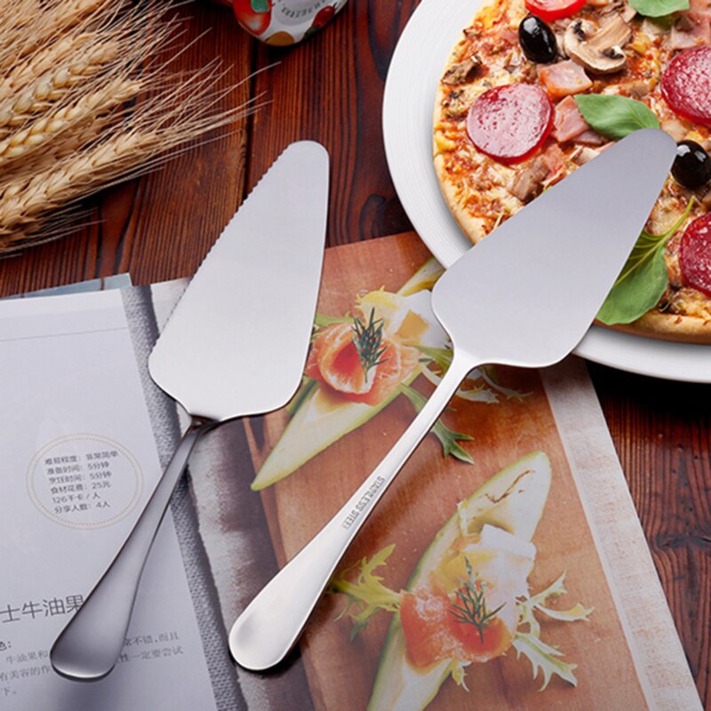 Bunte Edelstahl Gezackten Rand Kuchen Server Kling... – Grandado