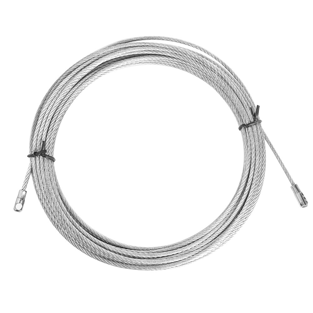 15M Electric Cable Wire Tape Conduit Duct Steel Cable Puller Wheel Pushing Tool for Wiring Installation Diameter 4mm: 10M