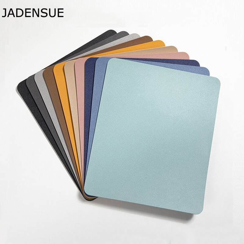 Lindo Mouse Pad de cuero de la PU de Color sólido Simple escritorio Mats impermeable de la Oficina alfombrilla de ratón para portátil Juegos de ordenador Deskpad
