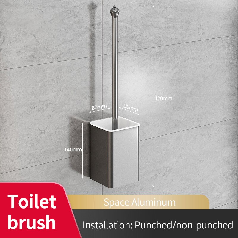 Bathroom Storage Rack Multifunctional Wall-mounted Adjustable Storag Rack Waterproof Load-bearing Holder Toilet Bathroom: F